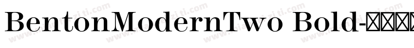 BentonModernTwo Bold字体转换